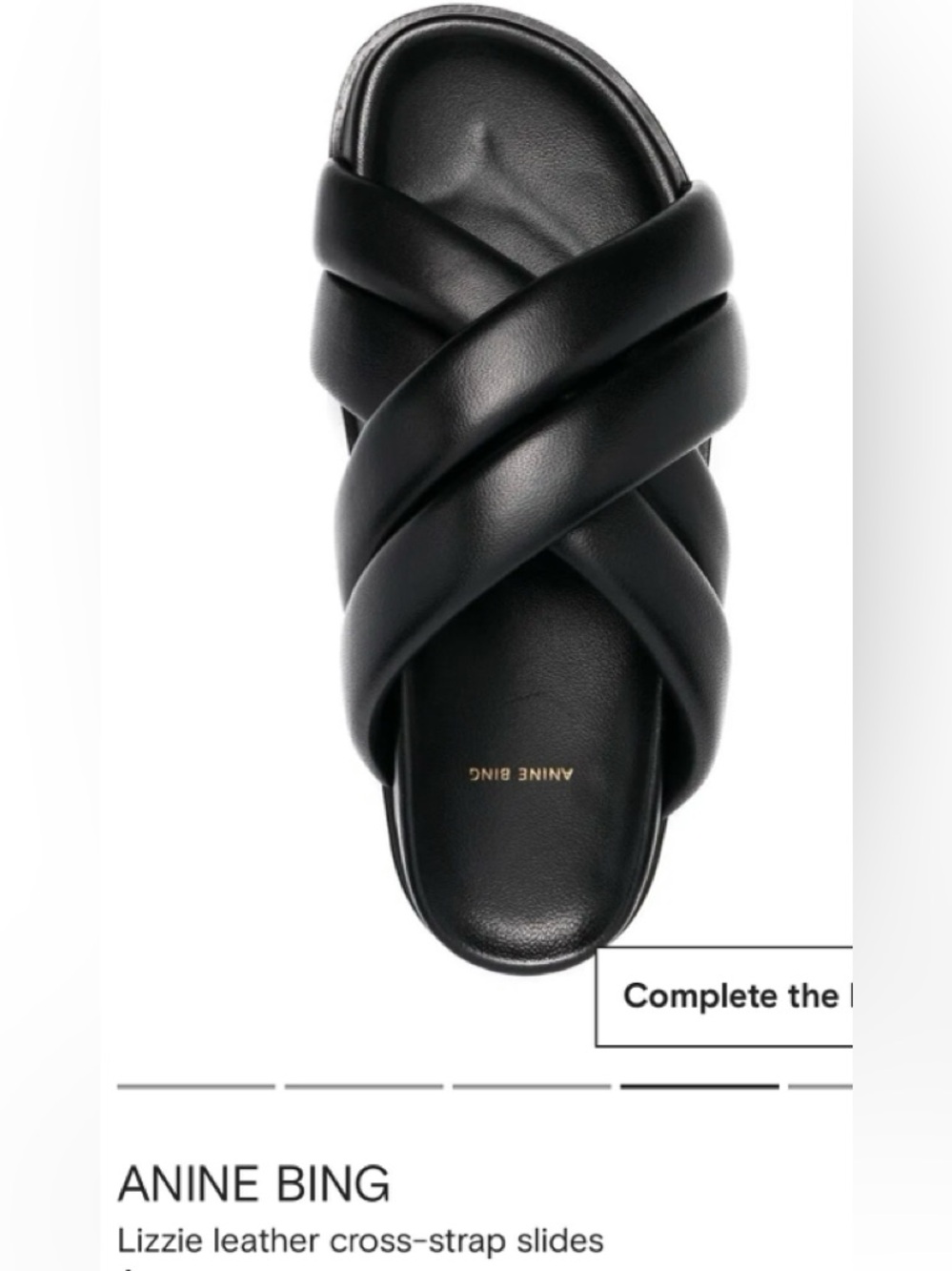 Anine Bing Lizzie Slide Sandals size 36
